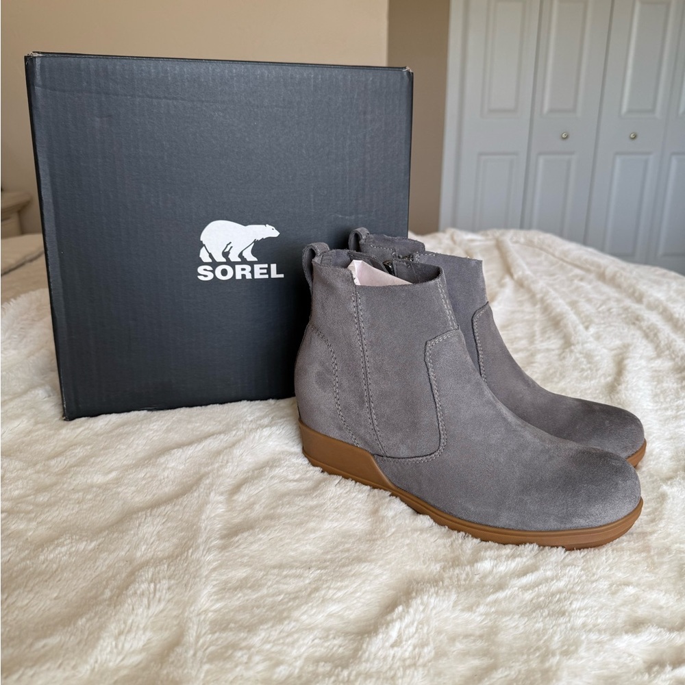 Sorel Evie bootie quarry gray size 8.5